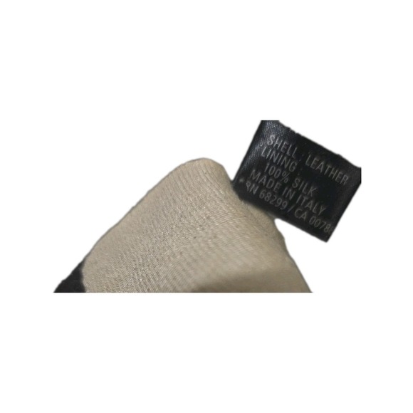 Italian Leather Gloves Women's 7.5 Silk Lined Made in Italy Soft Lambskin - Picture 7 of 8